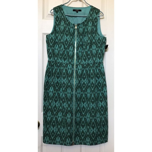 Alex Marie Dresses & Skirts - Alex Marie Women's 12 Retro Front Zip Sleeveless Lined Career Sheath Ruth Dress